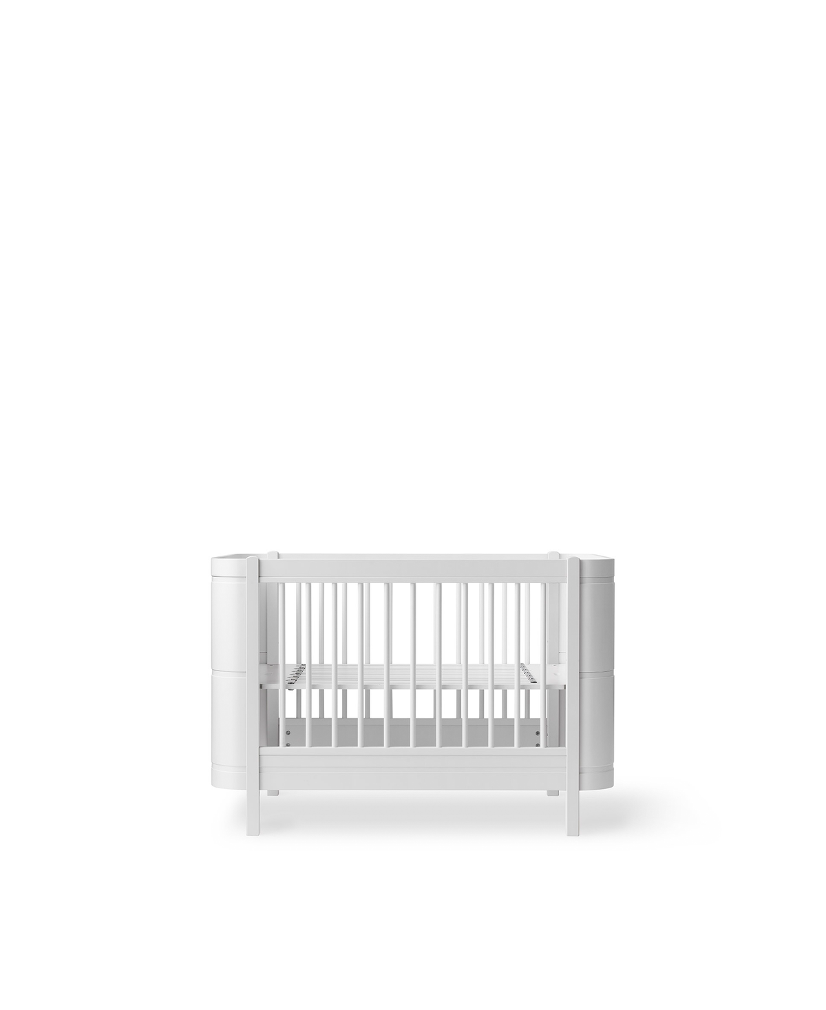 Wood Mini+ cot bed incl. junior kit, white