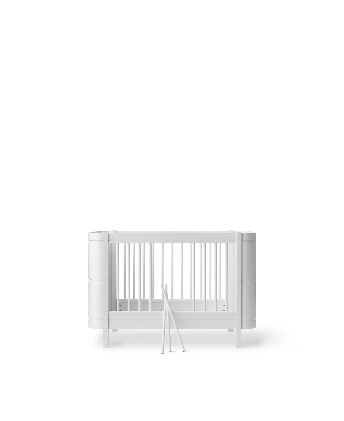 Wood Mini+ cot bed, white