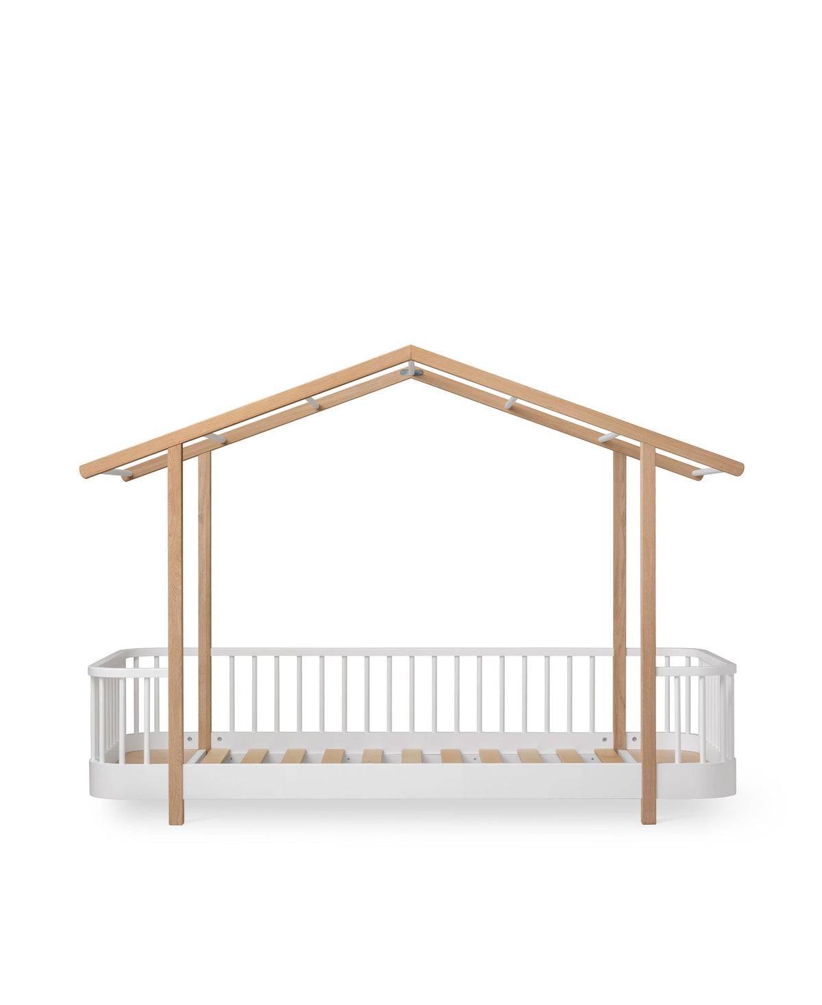 Wood Original house bed, white/oak