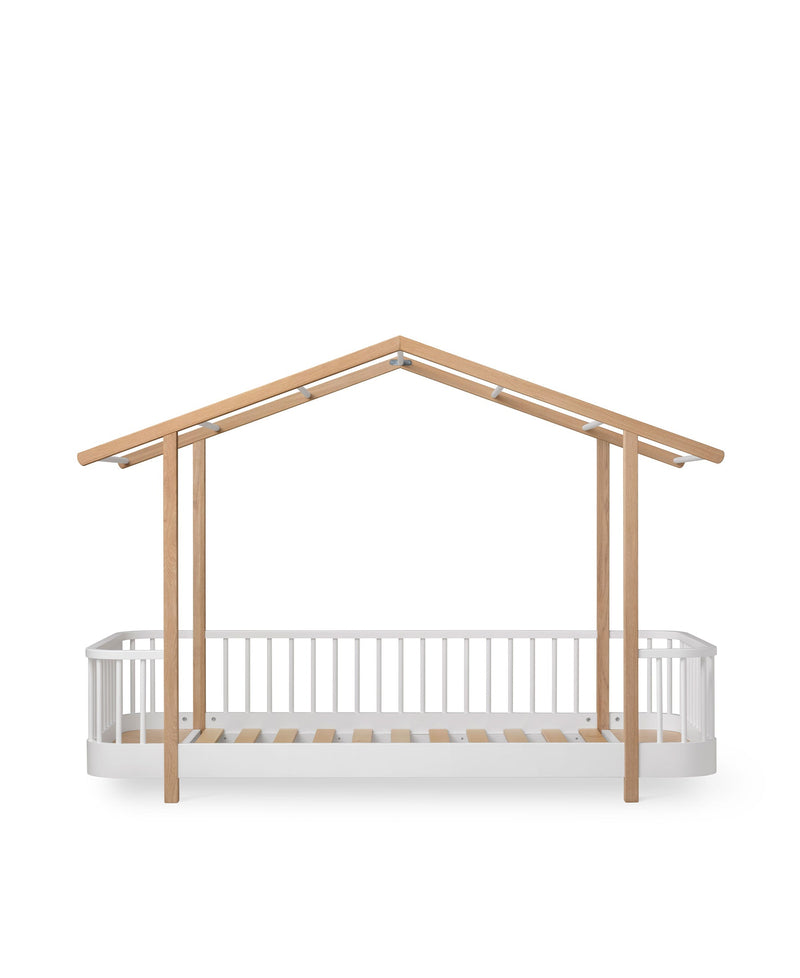Wood Original house bed, white/oak