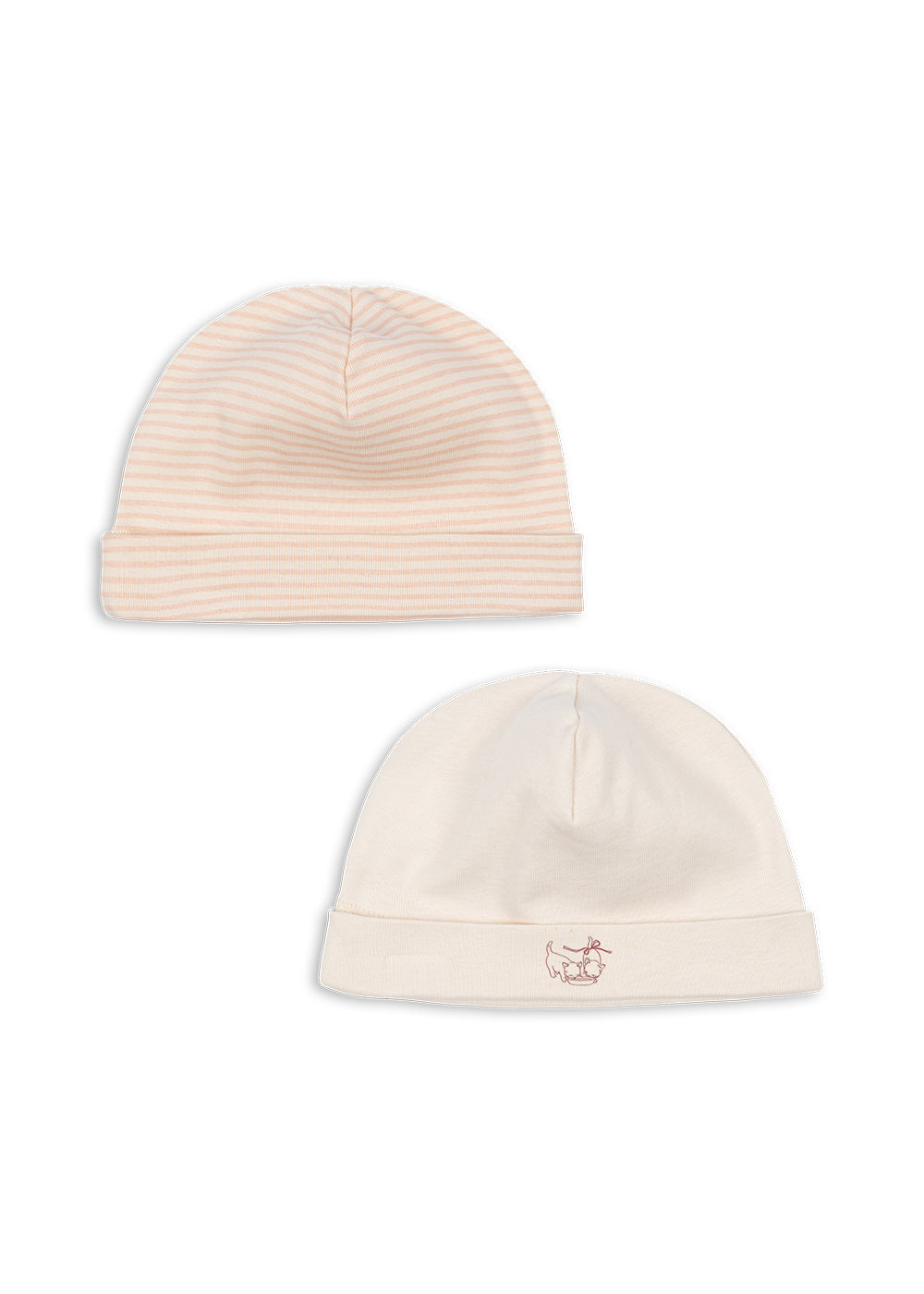 2 pack fio beanie - blush mix