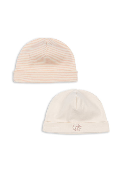2 pack fio beanie - blush mix