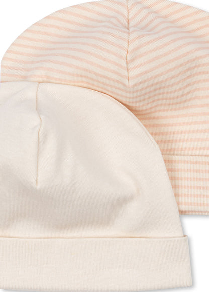 2 pack fio beanie - blush mix
