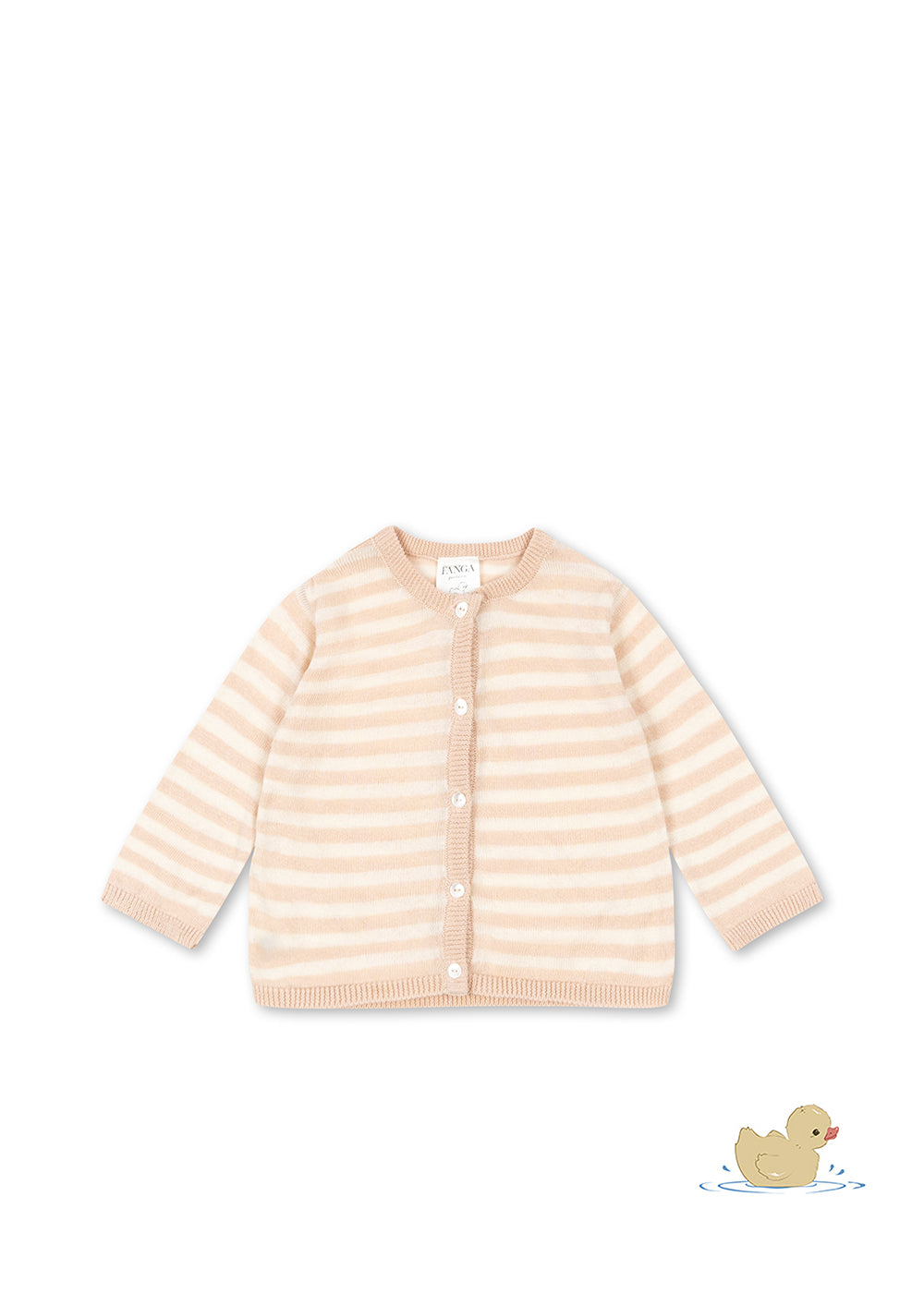 Venti knit cardigan - cameo rose