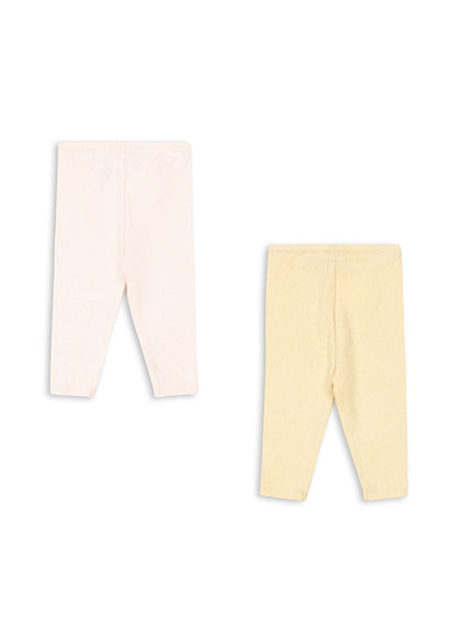 PERLA 2 PACK PANTS OCS - banana crepe/creole pink