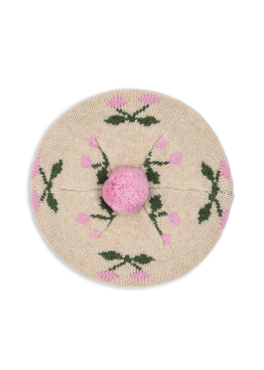 Belou beret - cherry