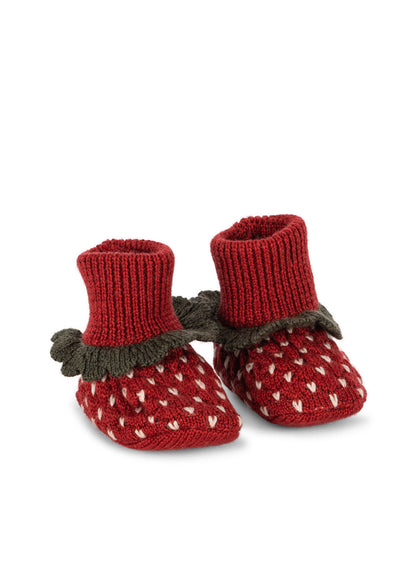 STRAWBERRY BOOTIES - true red