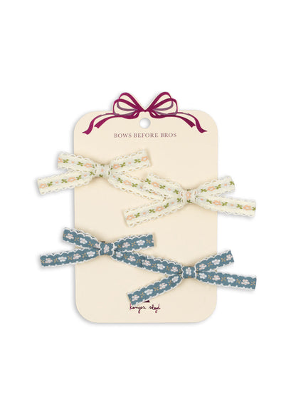 4 PACK BOW HAIR CLIP - multi