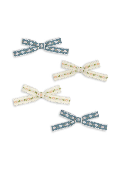 4 PACK BOW HAIR CLIP - multi