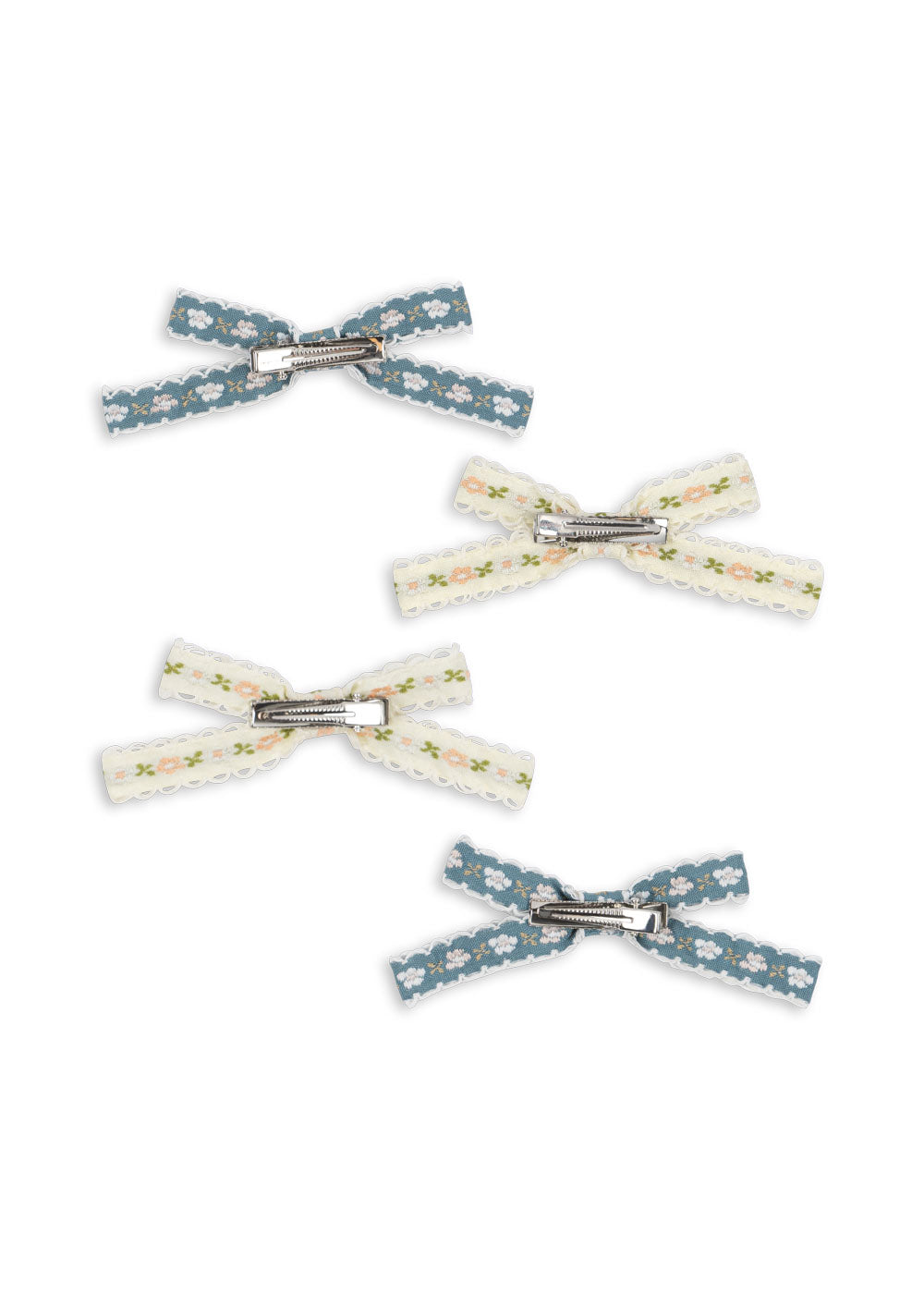 4 PACK BOW HAIR CLIP - multi