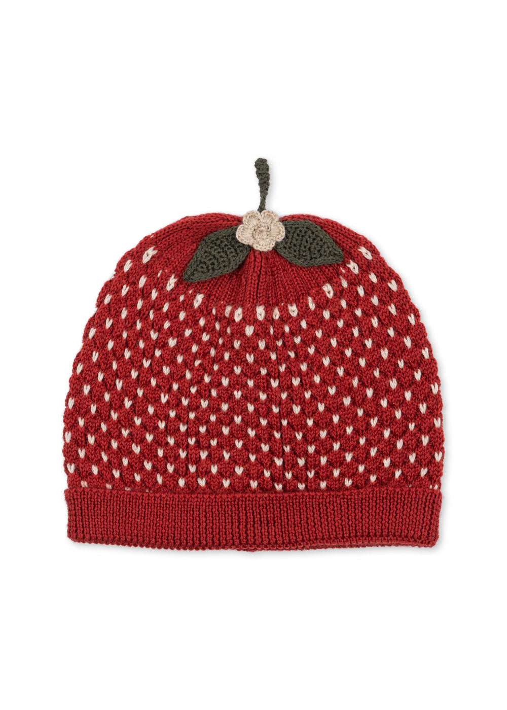 STRAWBERRY BEANIE - true red