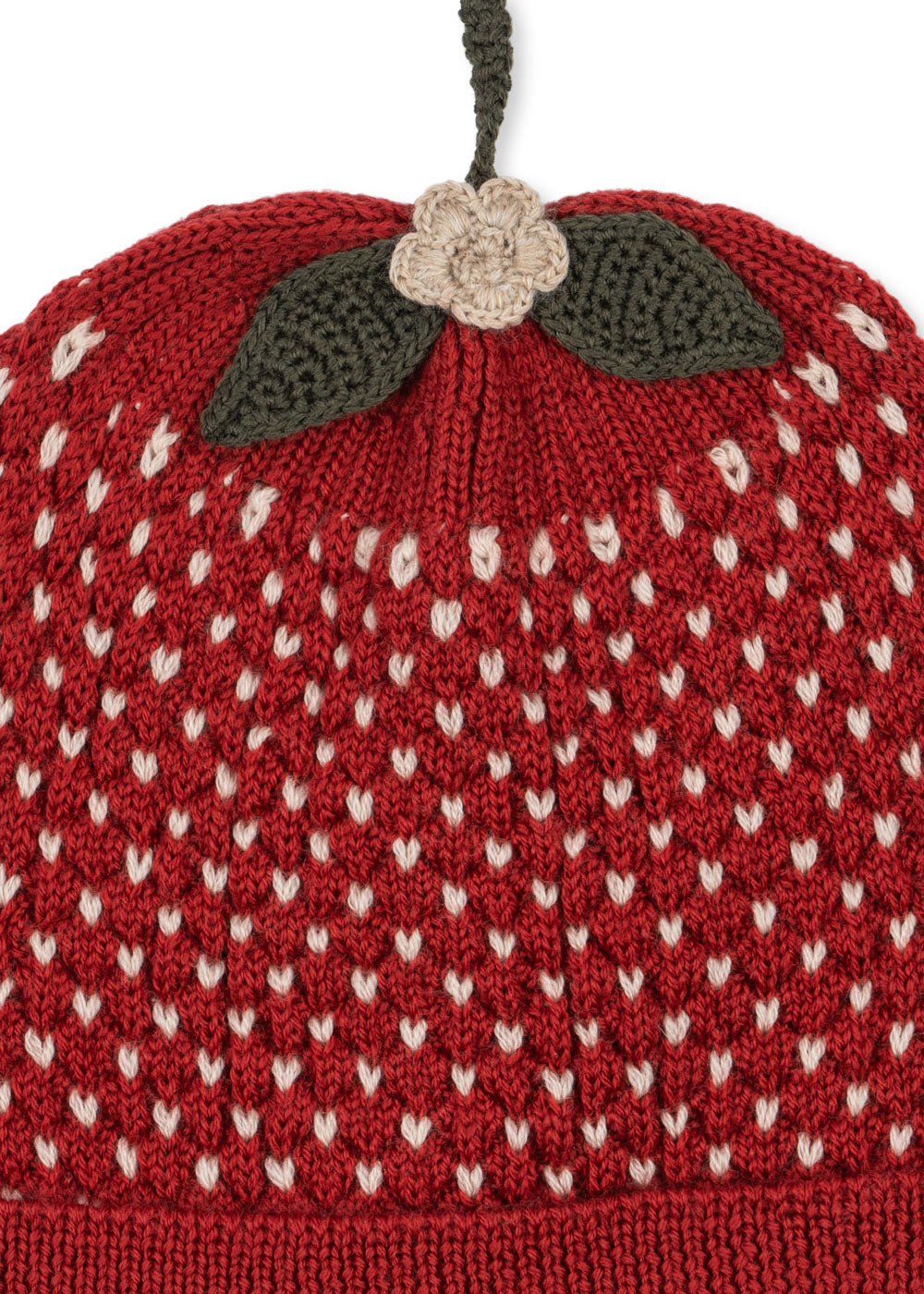STRAWBERRY BEANIE - true red