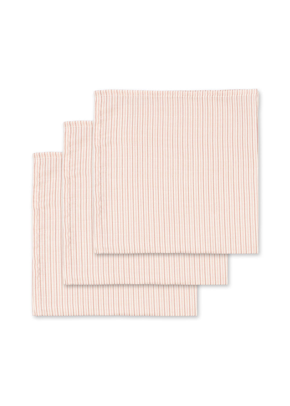 3 PACK MUSLIN CLOTH - stripie petite rose