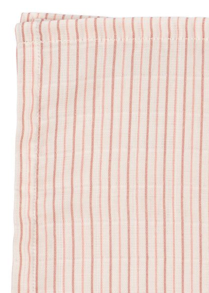 3 PACK MUSLIN CLOTH - stripie petite rose