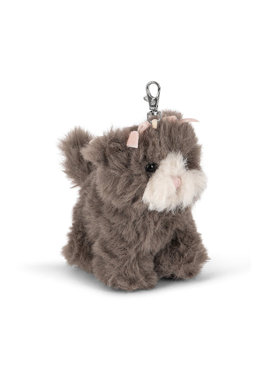 ANIMAL BAG CHARM - grey cat