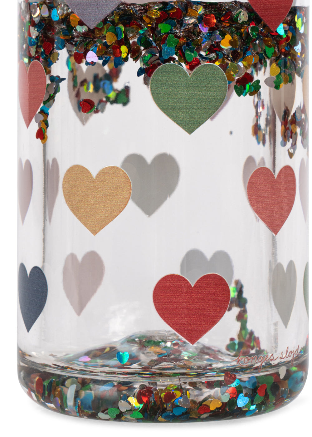 GLITTER BOTTLE - bon coeur coloré