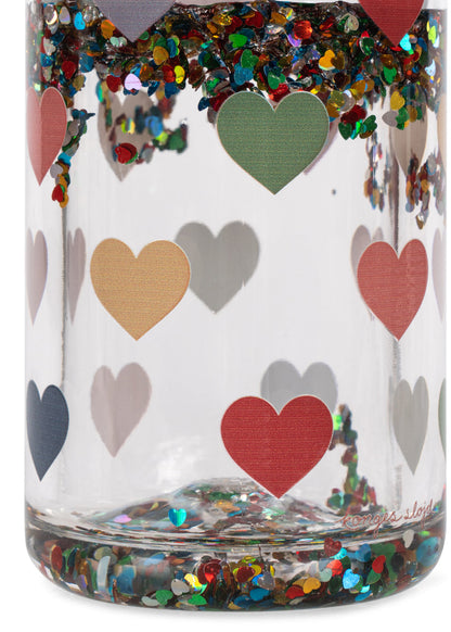 GLITTER BOTTLE - bon coeur coloré