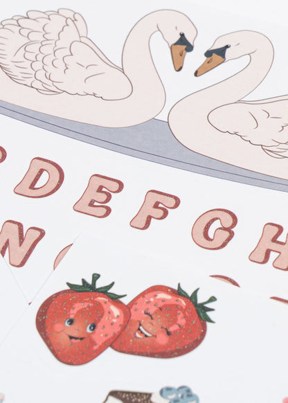 BACK TO SCHOOL STICKERS - swan