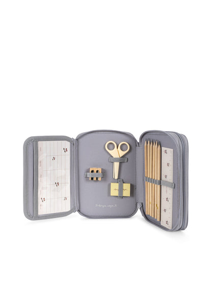 CLOVER PENCIL CASE - sleet