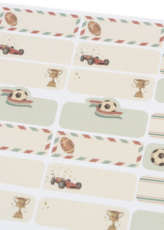 NAME STICKERS 60 PCS - kick it