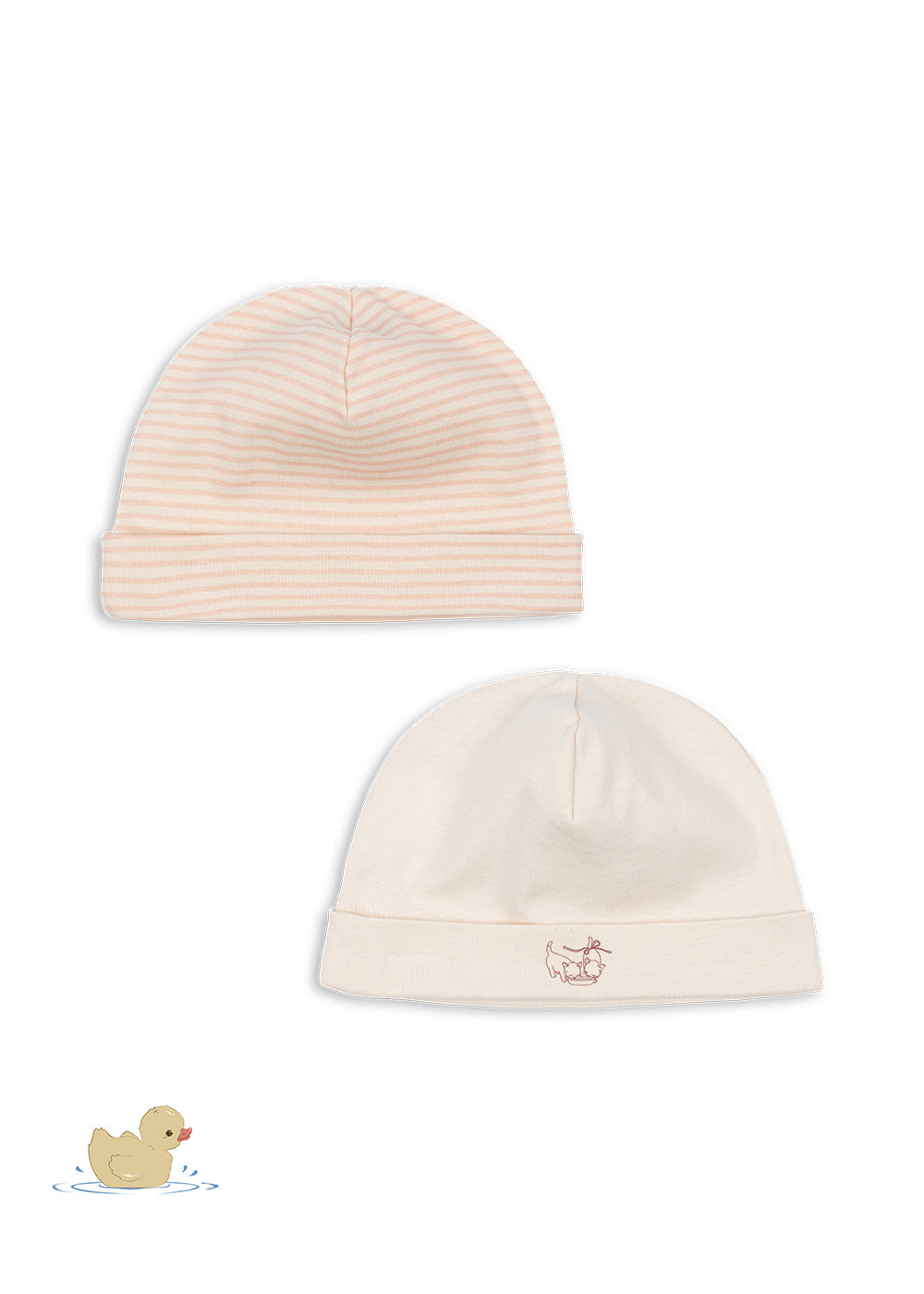 2 pack fio beanie - blush mix