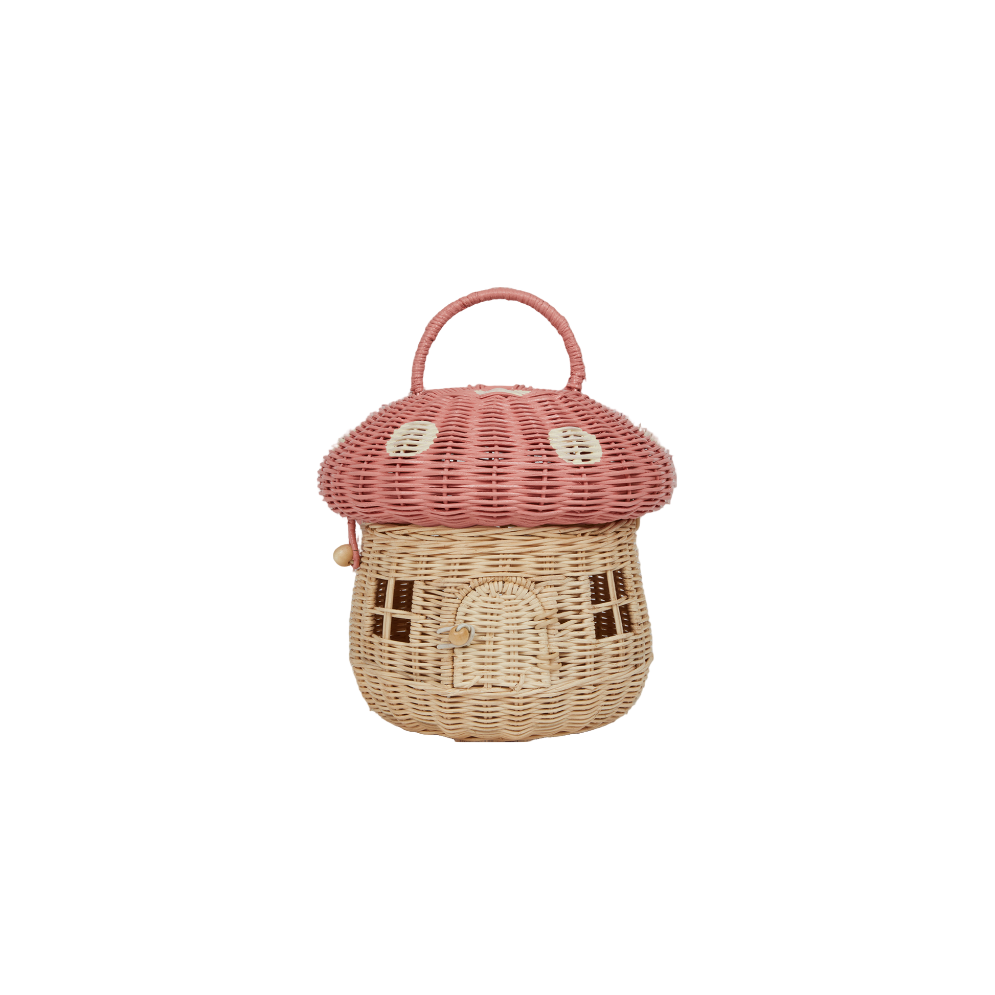Rattan Mushroom Basket - Musk