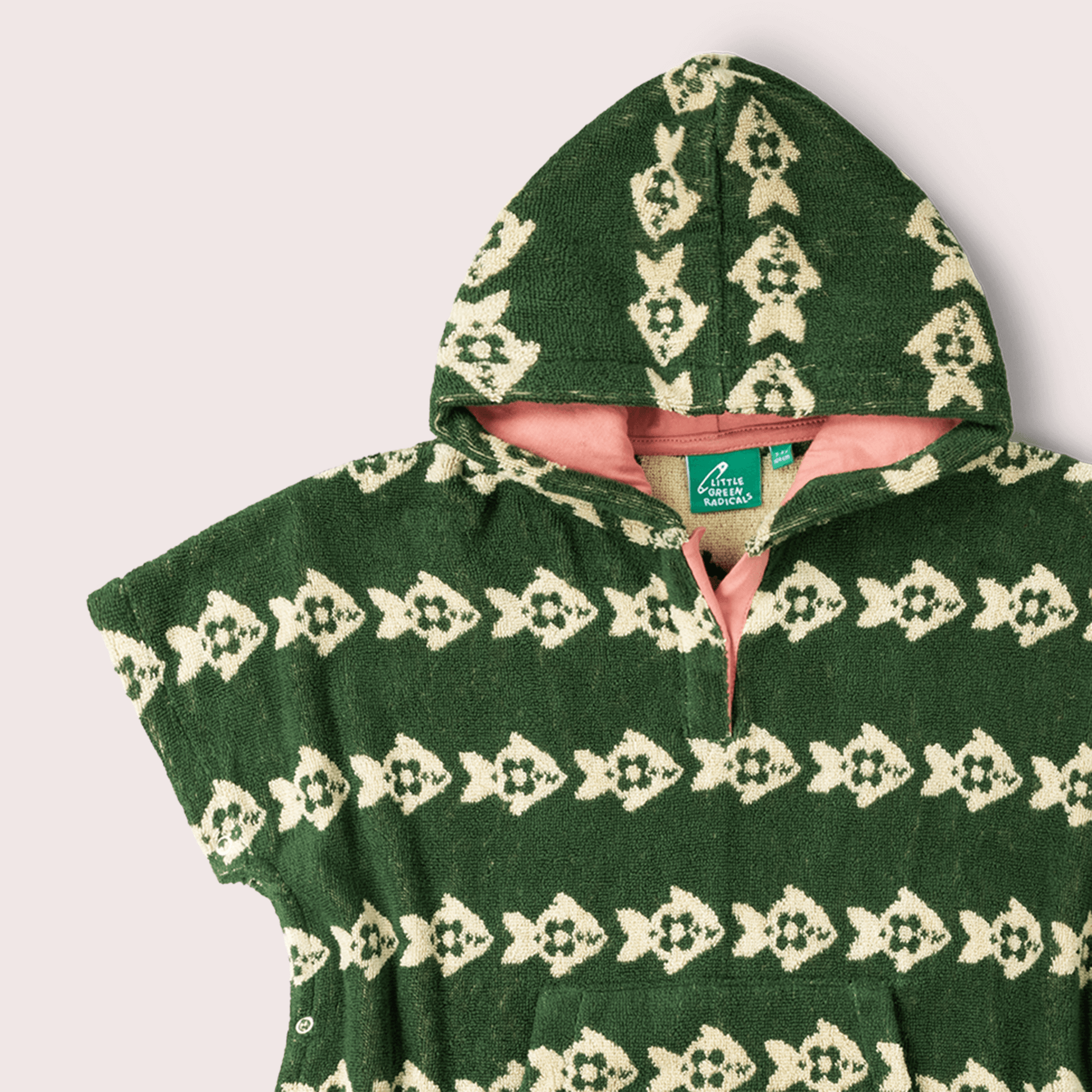 Swimming Fish Kids Towel Poncho