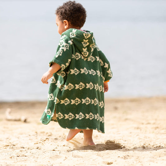 Swimming Fish Kids Towel Poncho