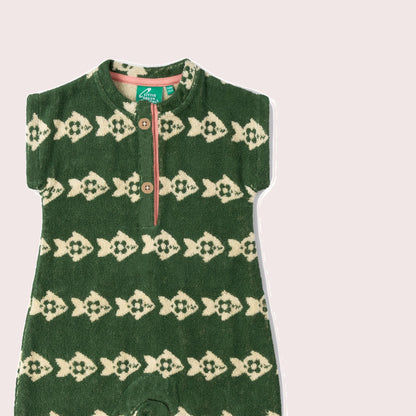 Swimming Fish Towelling Romper