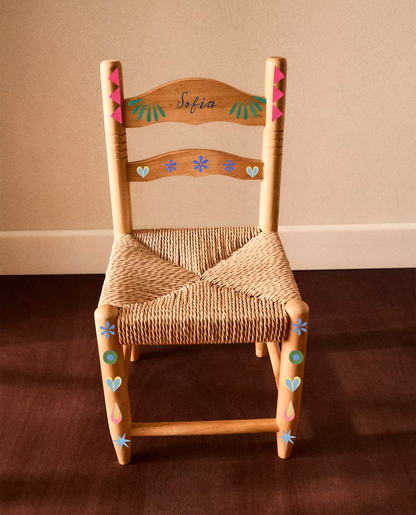 Hand Painted & Personalized Kid's Chair