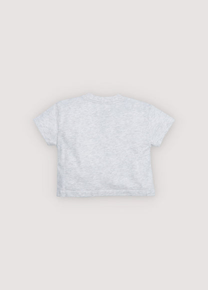 Tns Logo Baby T-Shirt  Light Grey Melange