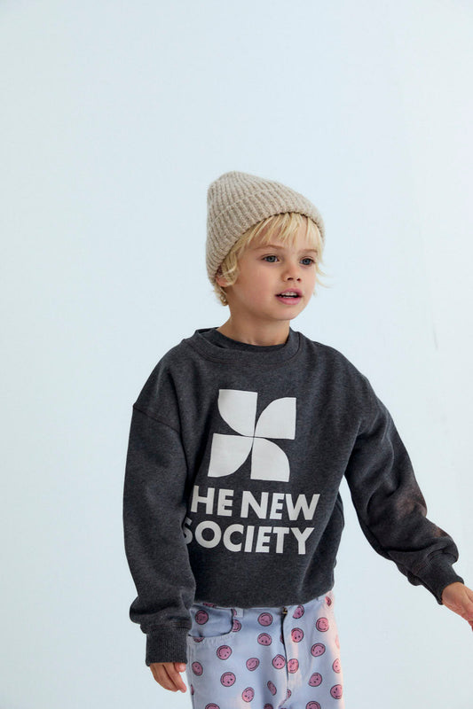TNS Logo Sweatshirt Galactic Grey Melange