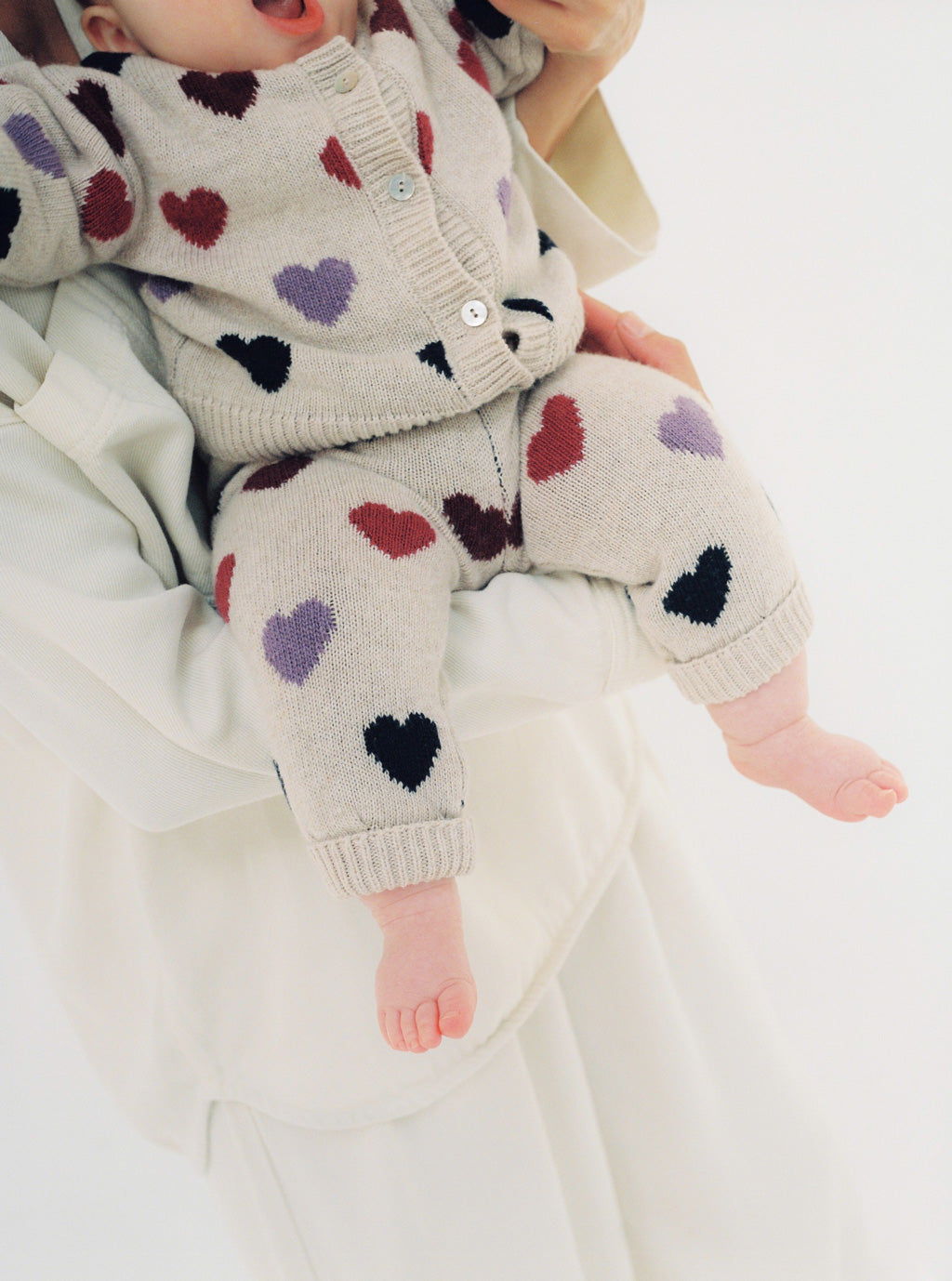 Cora Baby Cardigan - Hearts