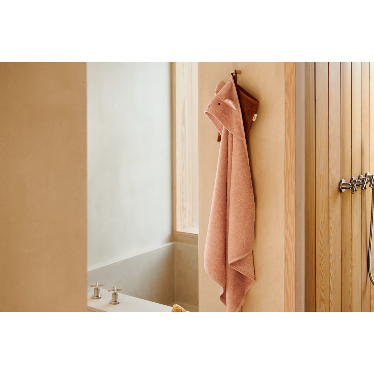Liewood Albert Hooded Towel - Rabbit Rose