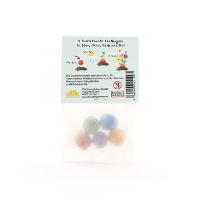 “Bee Happy” -5 Flower Marbles in the Bag