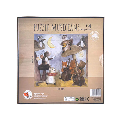 Forest Musicians Wooden Puzzle (25 pieces)
