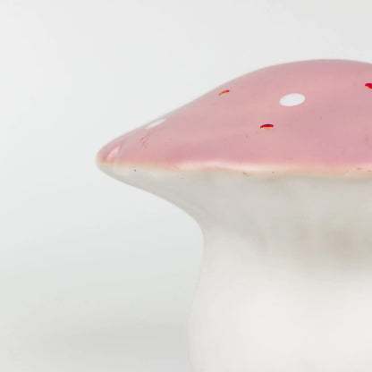 LAMP MUSHROOM MEDIUM VINTAGE PINK
