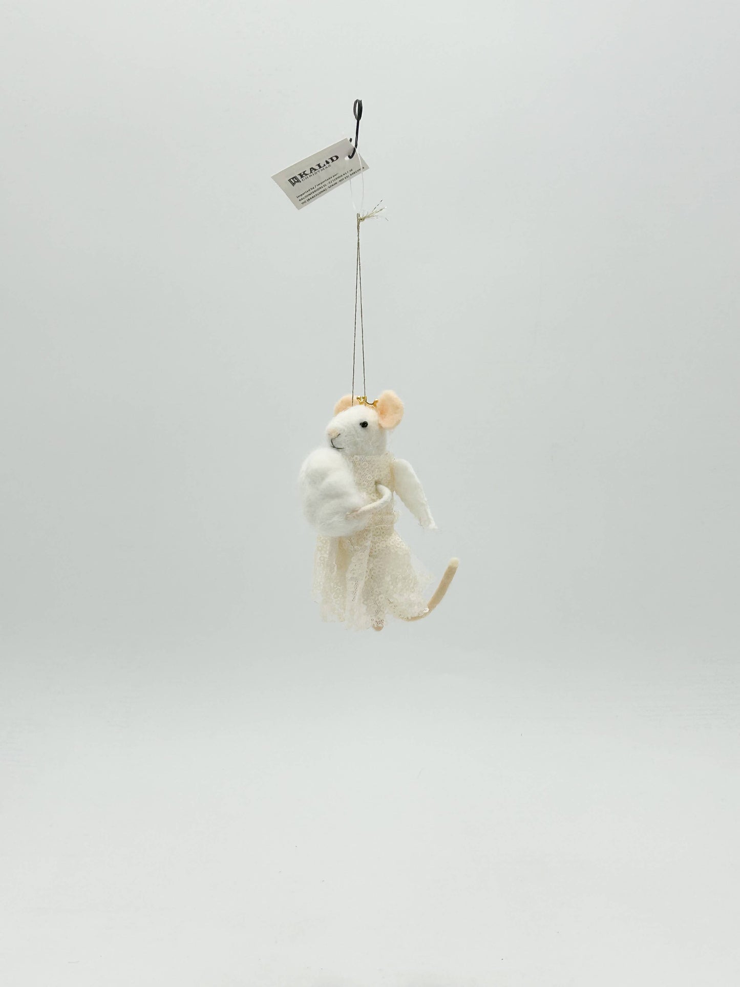 Felt Figurine Christmas Mrs Mousse Angel Ornament