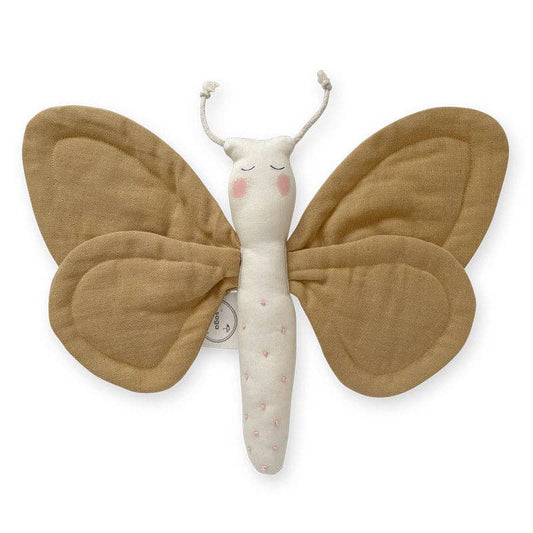 Baby Sensory Toy - Butterfly - Honey - Organic cotton