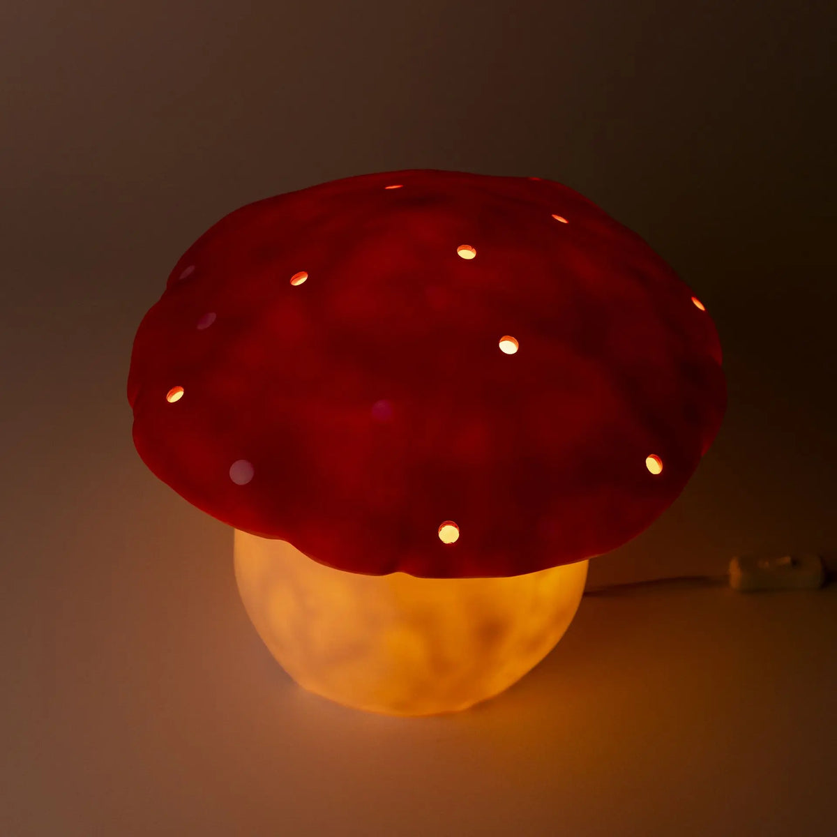 Large Mushroom Night Lamp, Red