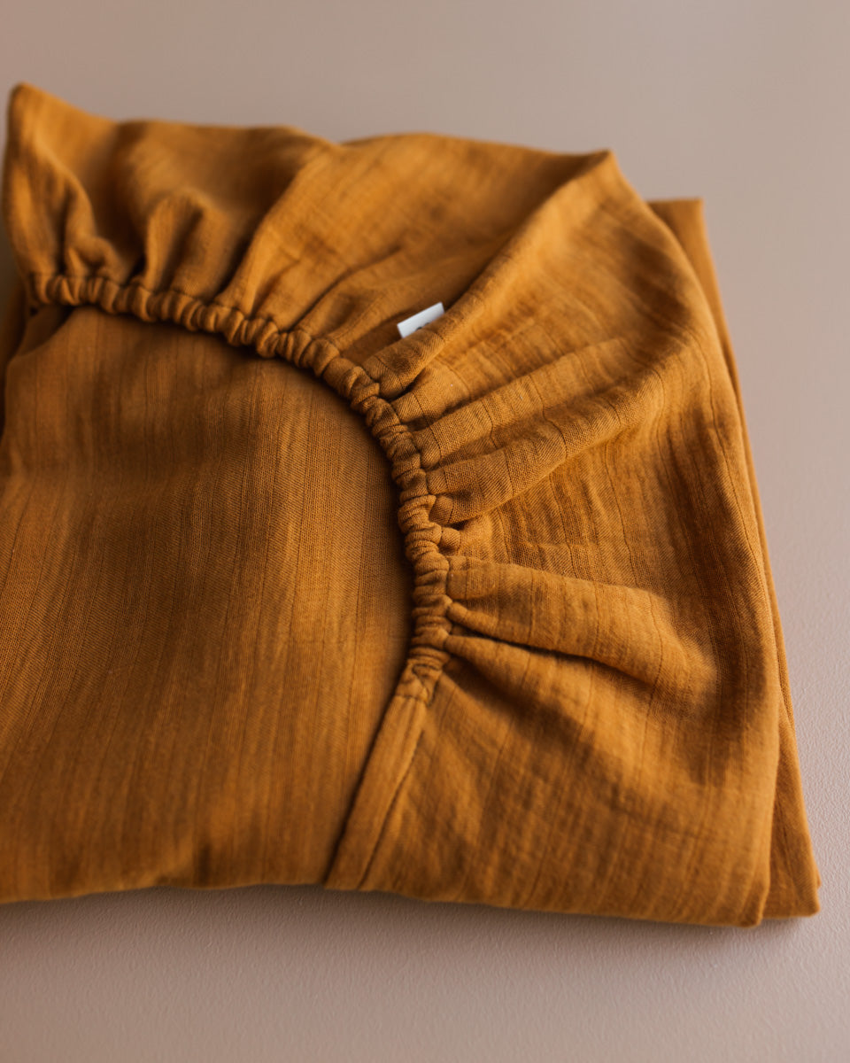 fitted sheet - almond