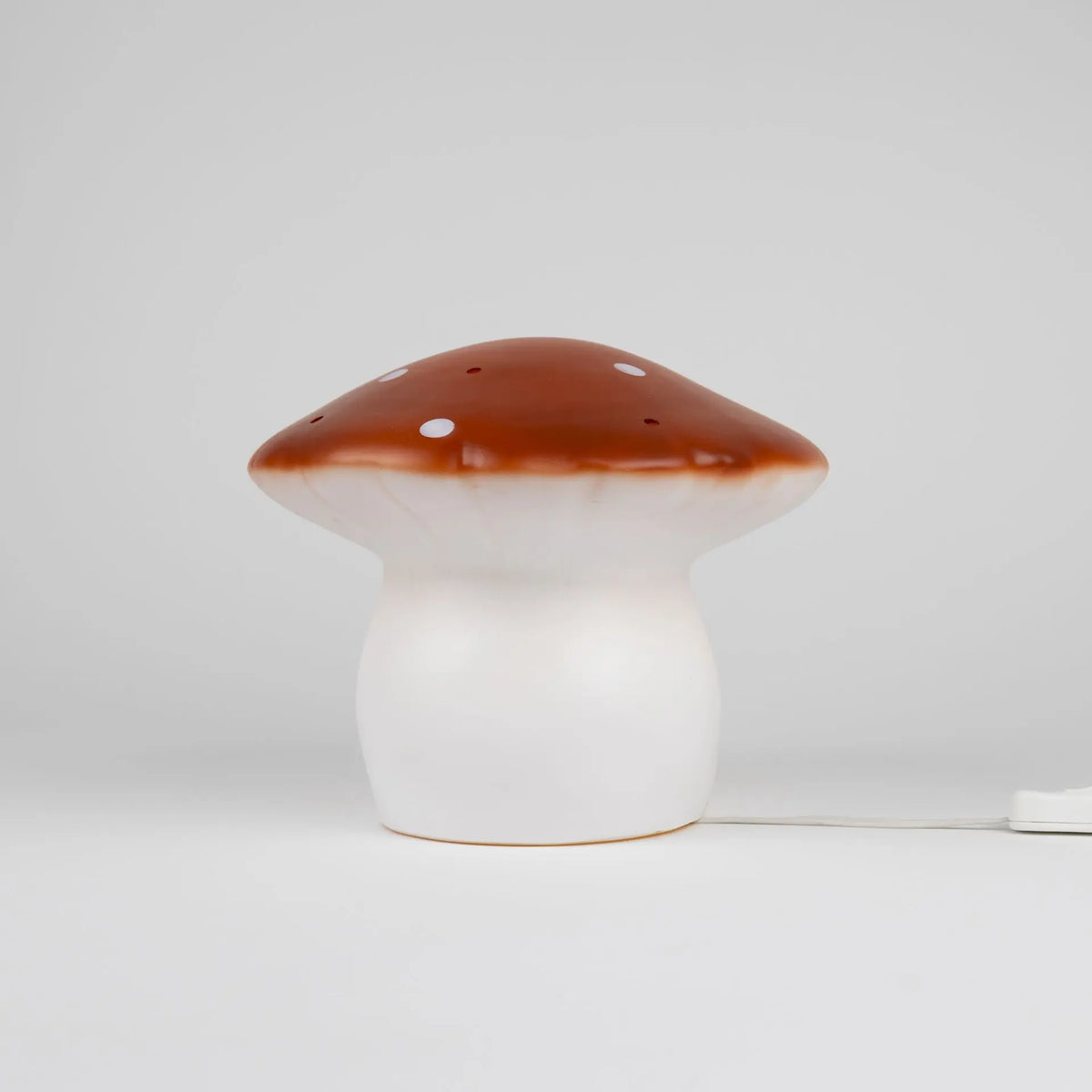 Medium Mushroom Night Lamp, Red Brick