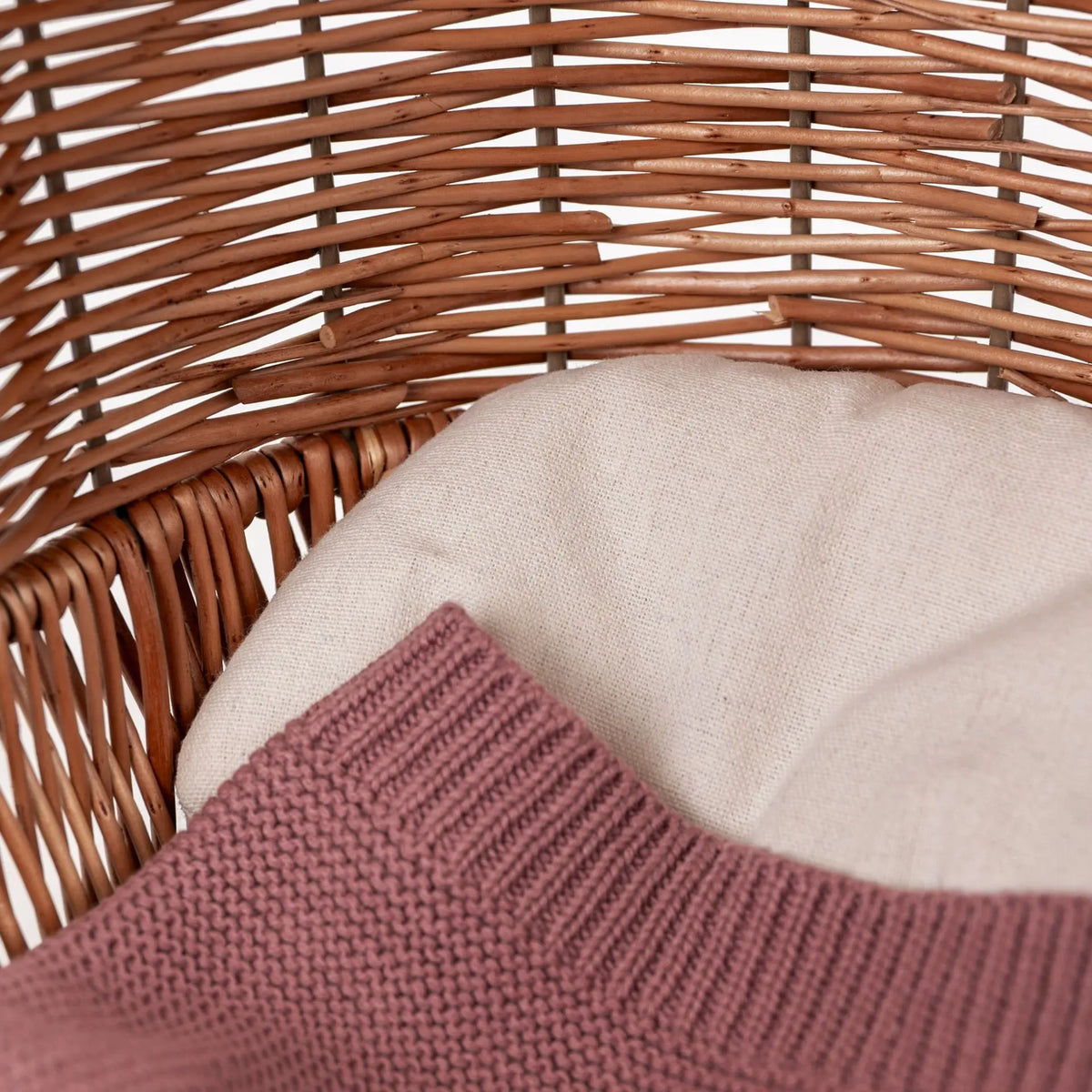 Small wicker doll pram