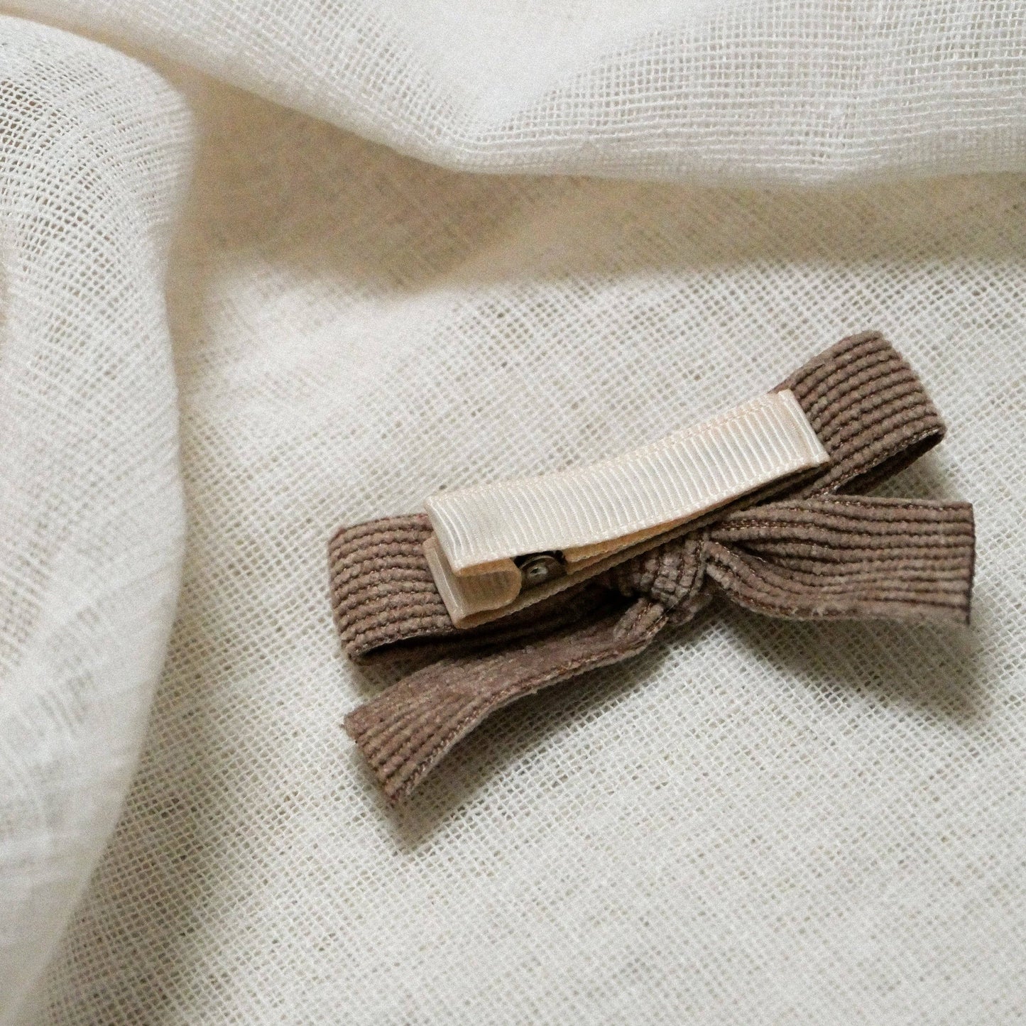 Flower, velvet and gingham hair clip set