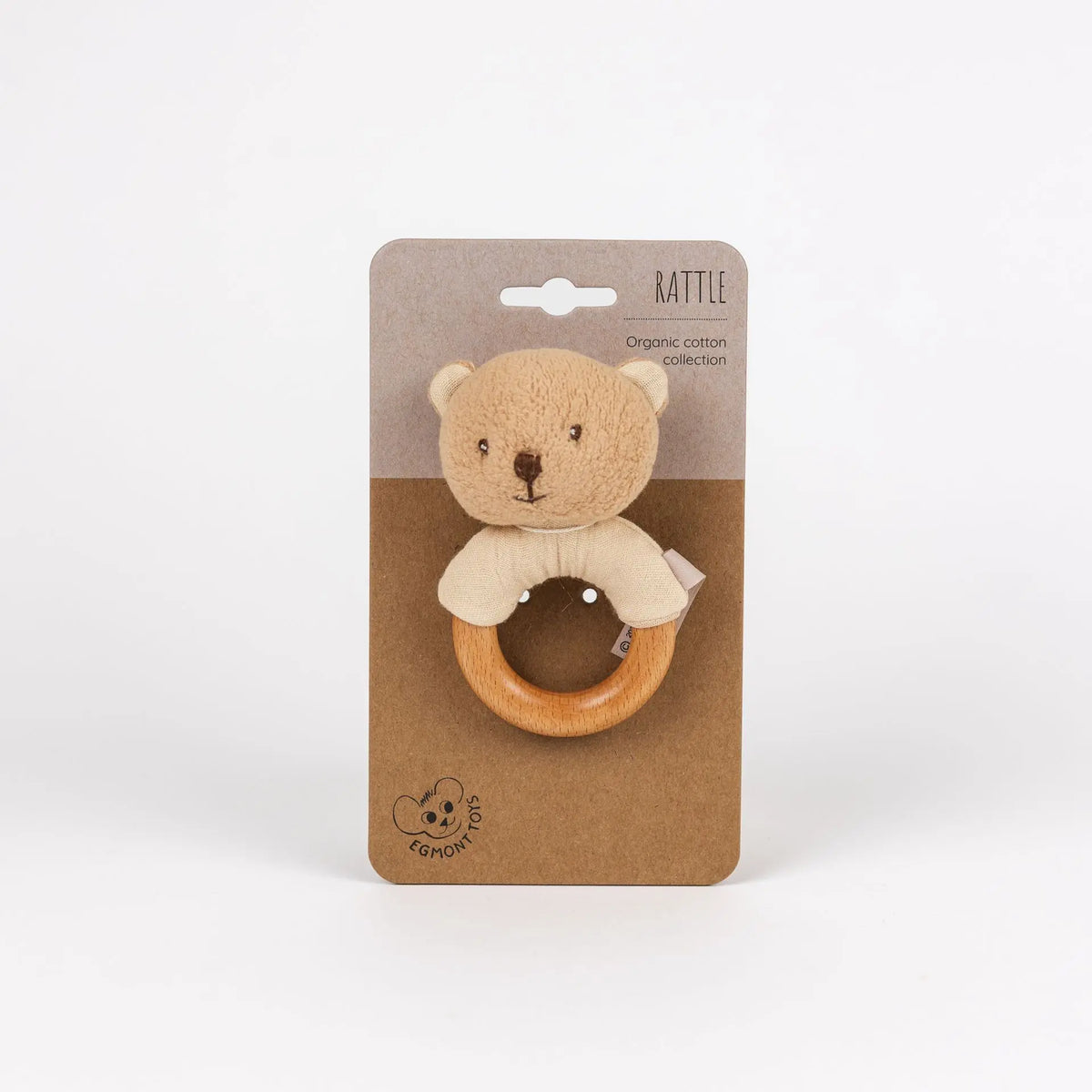 Marcel wooden rattle bear