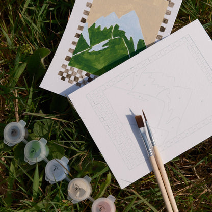 Paint by Numbers Mountain Set