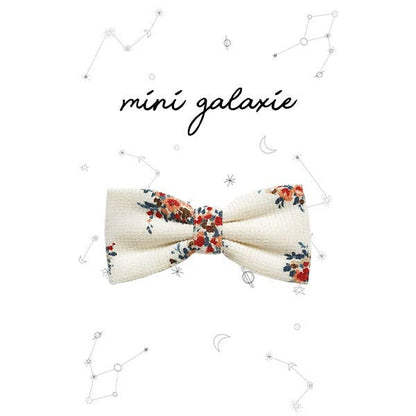 Maxi bow hair clip - Pastel velvet cotton