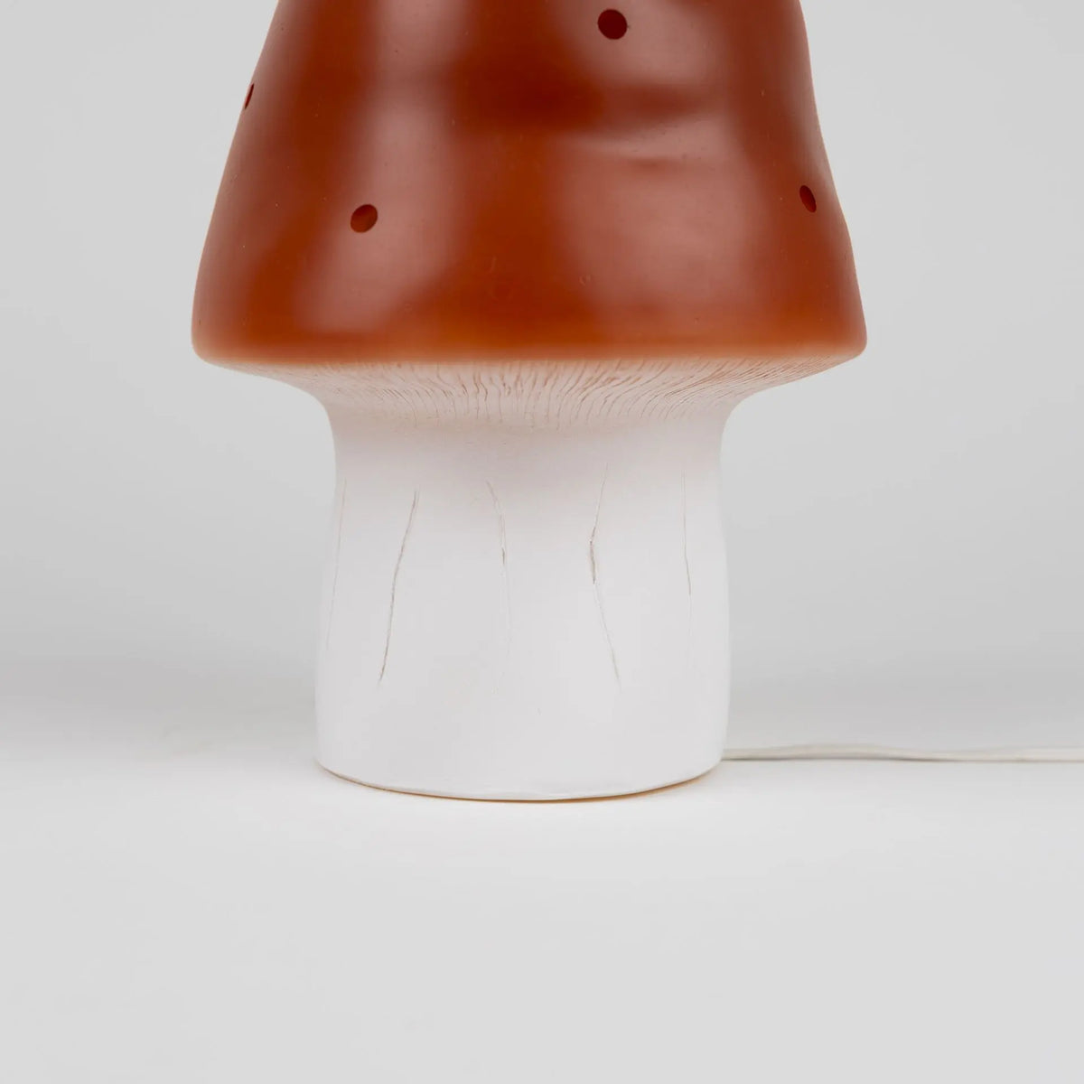 Small Mushroom Night Lamp, Red Brick