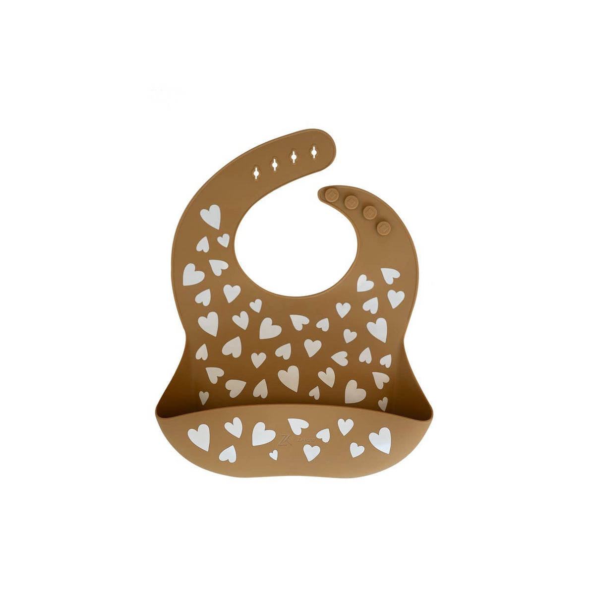 Silicone bib: Fall in love taupe
