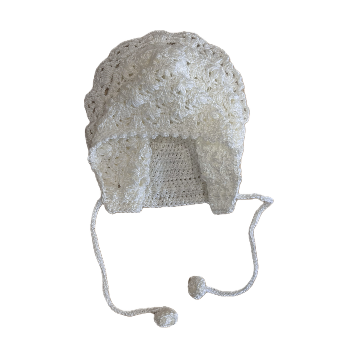 Romantic Bonnet Off-White 3-6m